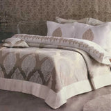 Mirella Mink Bedspread & Embroidered  Duvet Cover Set