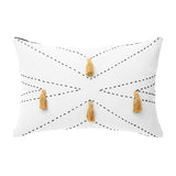 Nappa Fringed Decorative Pillow - Ecru