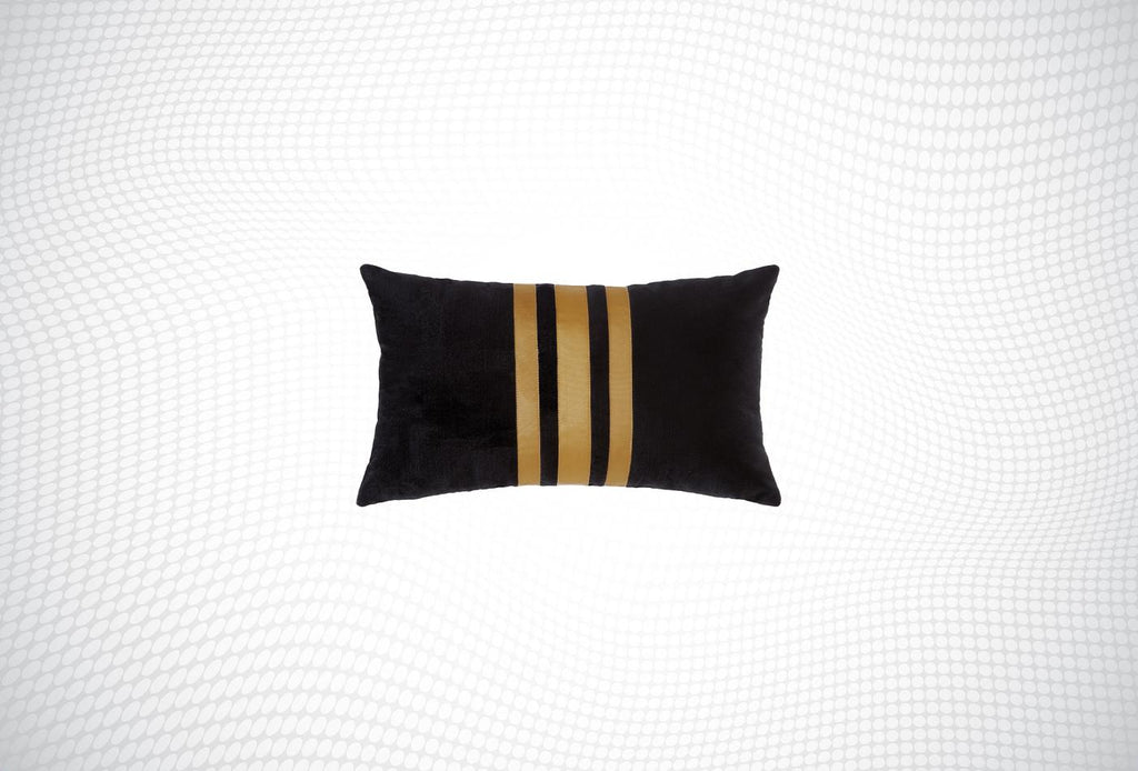 Erme Ribboned Velvet Decorative Pillow